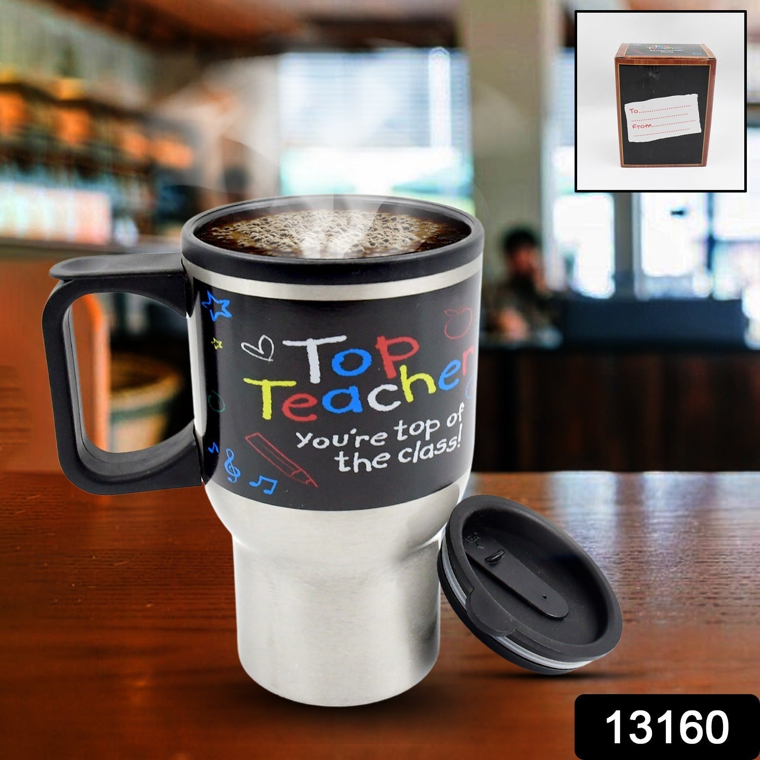 Stainless Steel Insulated Travel Mug - Double-Walled Vacuum Cup with Lid & Handle Stainless Steel Insulated Travel Mug - Double-Walled Vacuum Cup with Lid & Handle